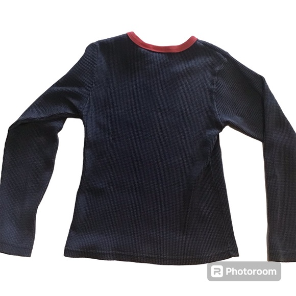 Vtg 90’s Kids Looney Tunes Tweety Bird Thermal Long Sleeve Shirt Sz. L/G Navy - Picture 2 of 8